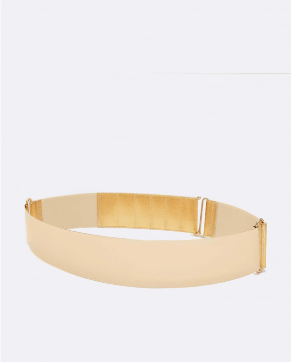 Wide gold deals metal belt