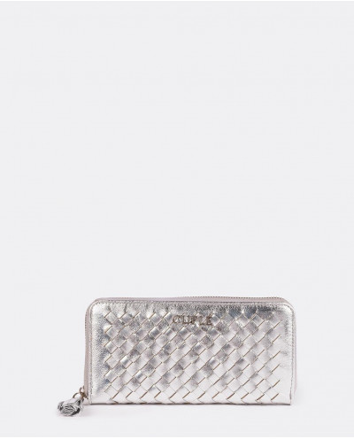SILVER BRAIDED WALLET