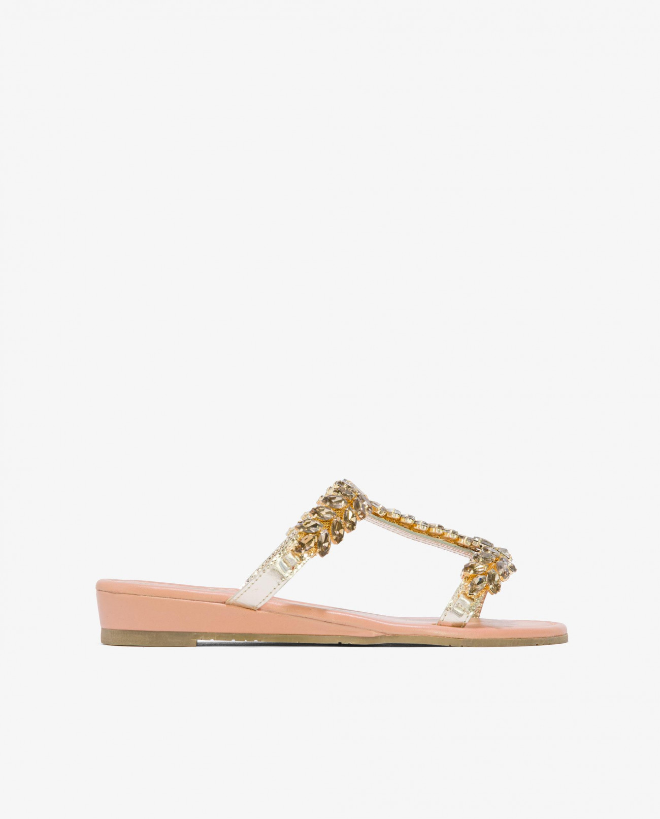 GOLD NAPPA STONE SANDAL Sizes 36 Colors gold