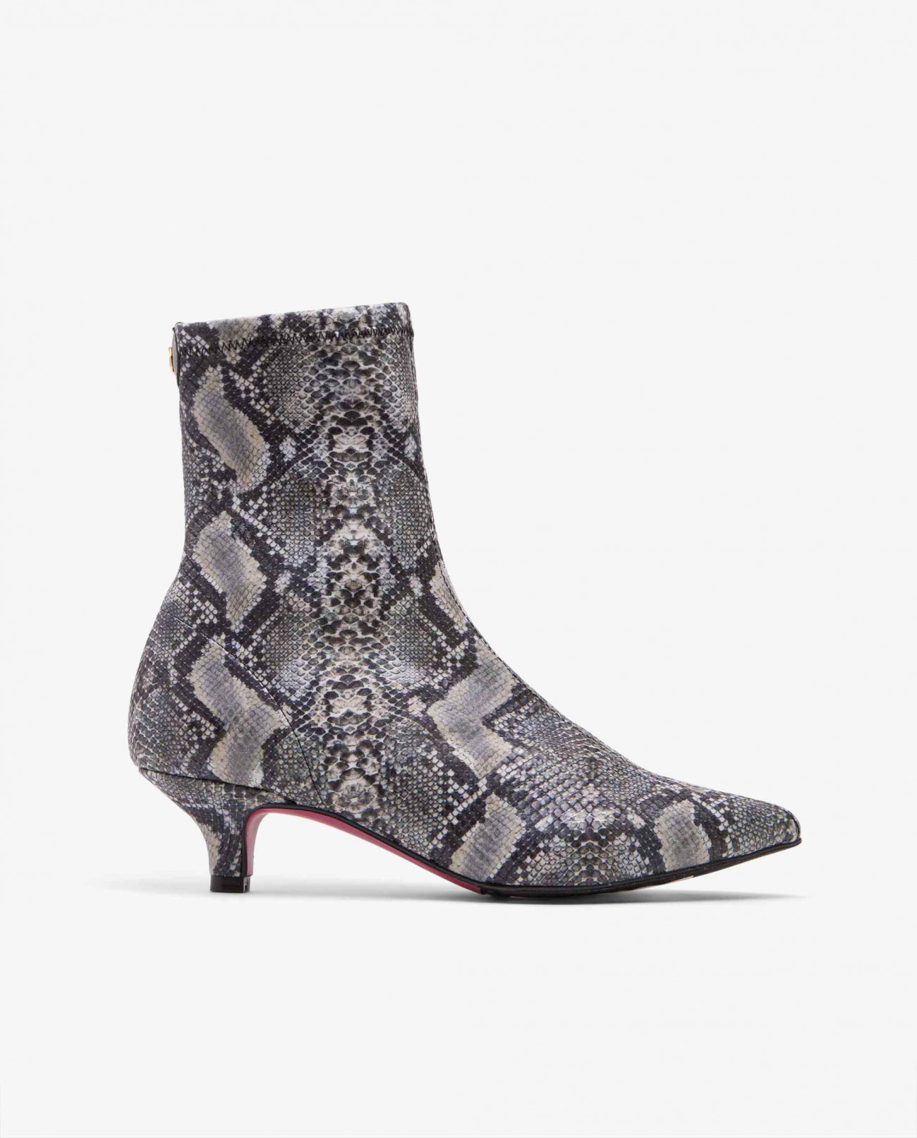 Low heel snakeskin on sale booties