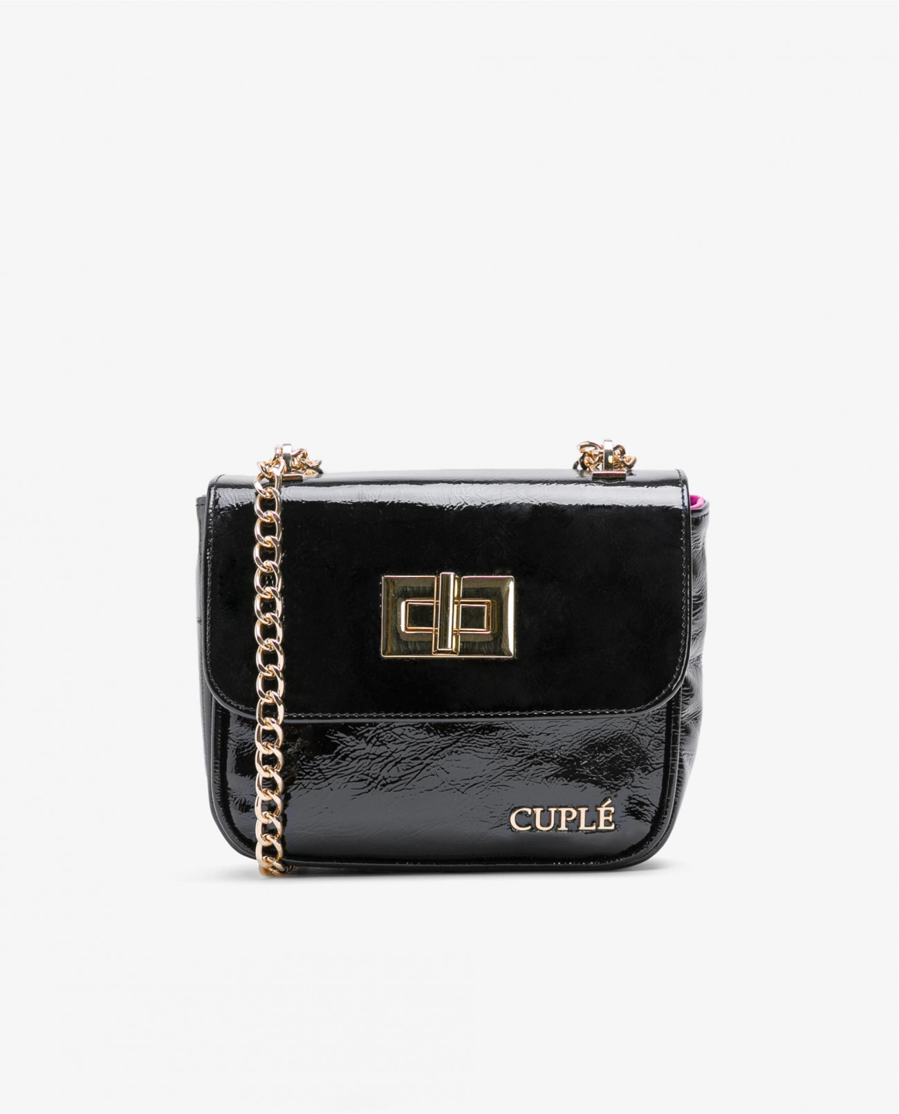 Guess Make Up Pouches Bag Holder Black Patent Leather – Omniphustoys