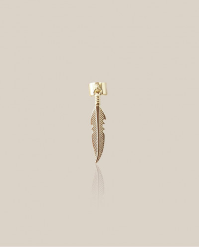 PIERCING 003 PLUMA METAL ORO