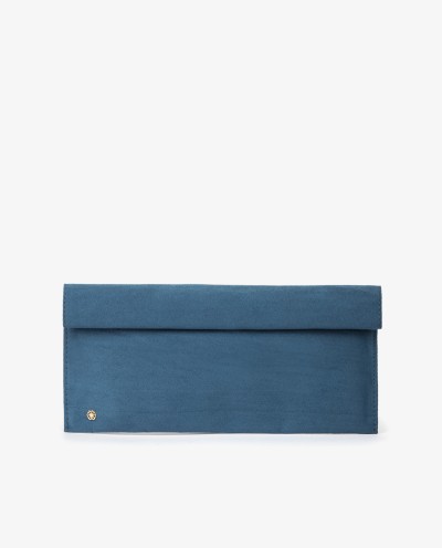 CARTERA IMAN ULTRASUEDE AZUL