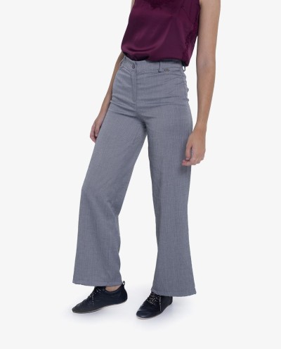 PANTALON RECTO ESPIGA GRIS