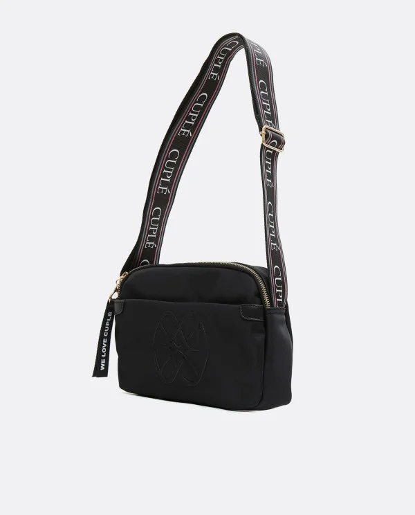 BANDOLERA BÁSICA DE NYLON NEGRO CON...