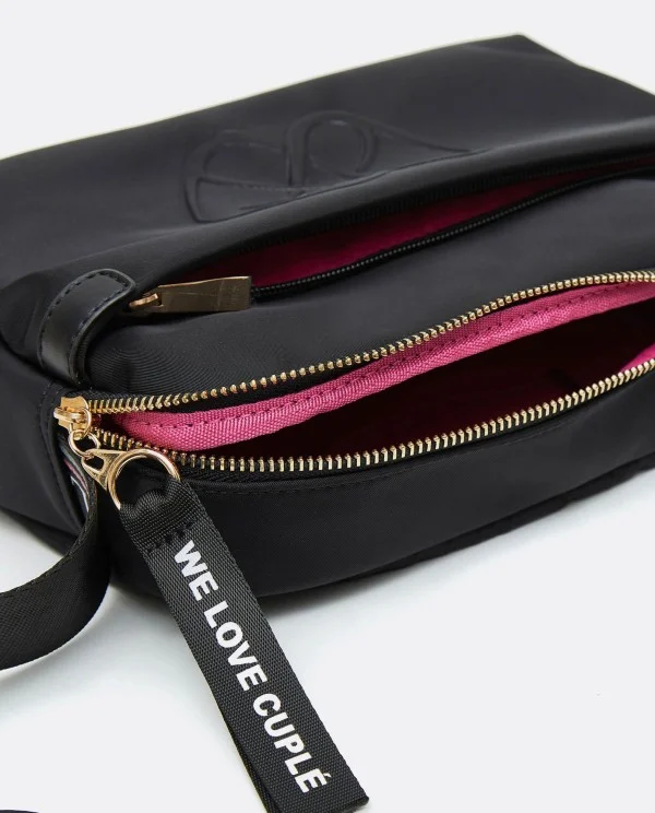 BANDOLERA BÁSICA DE NYLON NEGRO CON...