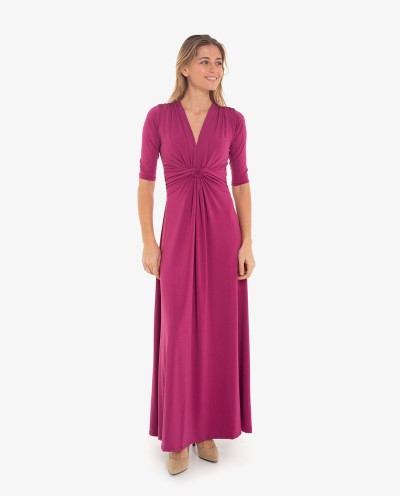 MAXI VESTIDO MAGENTA DE...