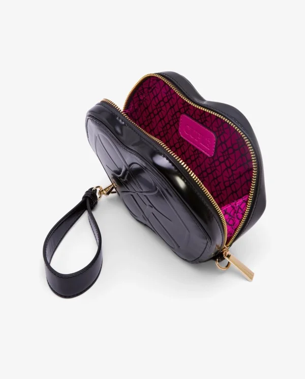 BOLSO NEGRO DE TECNOPIEL CON FORMA DE...