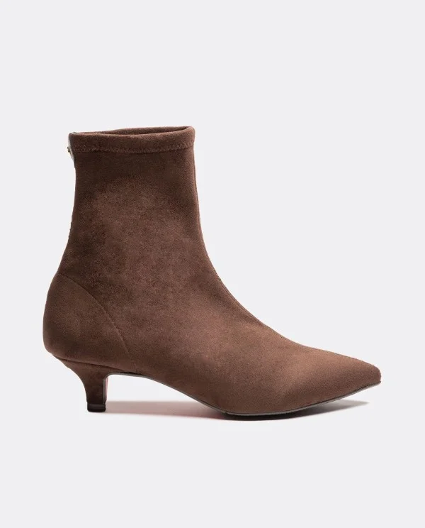 LYCRA ANKLE BOOT WITH LOW HEEL...