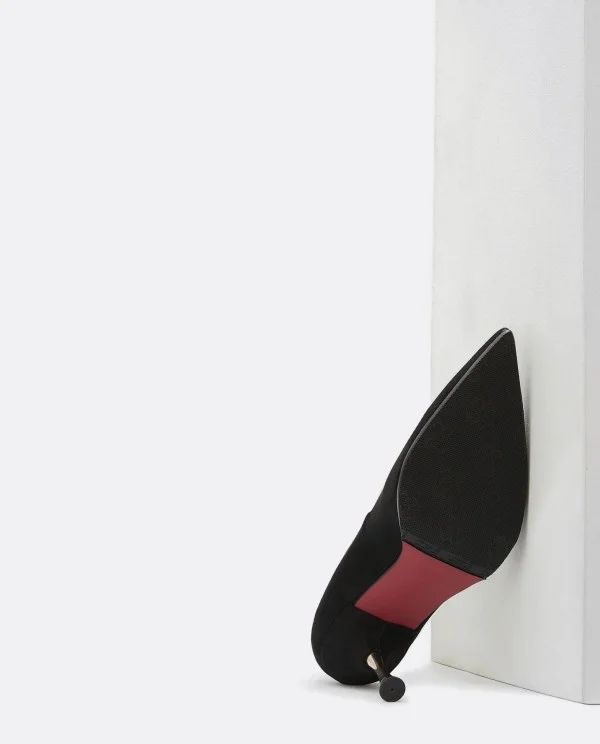 SALON PICO ULTRASUEDE NEGRO