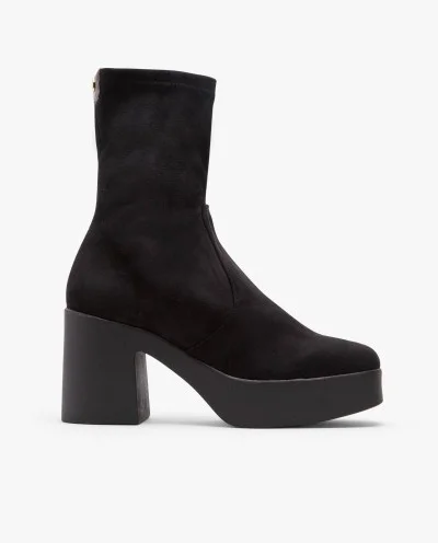 BLACK ULTRASUEDE STRECH...