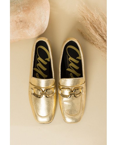 GOLD METALLIC LAME BUCKLE...