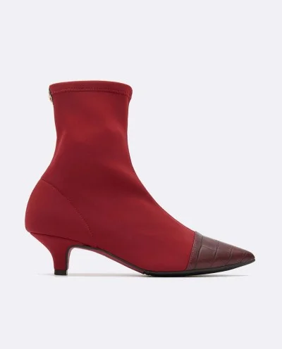 BOTÍN BURDEOS DE LICRA...