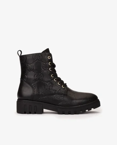 BOTÍN DE PIEL NEGRO WITH...