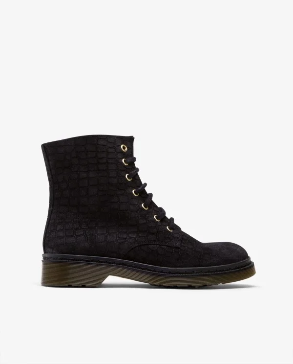 BOTIN MILITAR SERRAJE COCO NEGRO