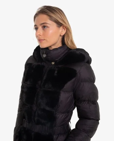 PARKA LARGA DE NYLON NEGRO... 2