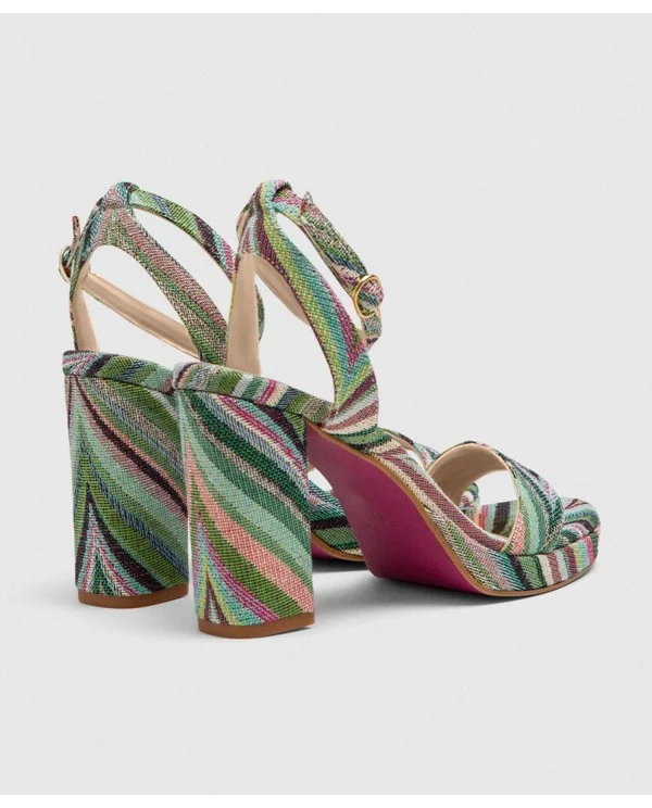 SANDAL CONIL TEXTILE MULTICOLORED