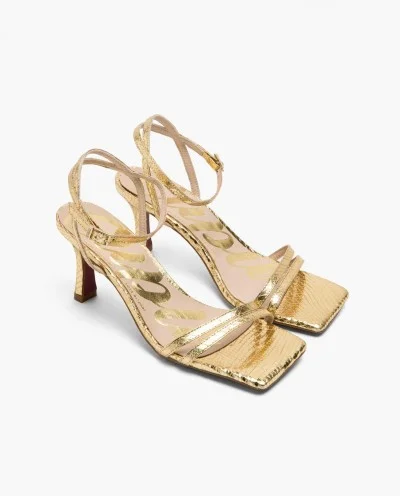 GOLD SNAKE STRAPS SANDAL
