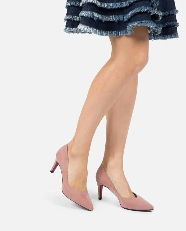 SALÓN PICO ULTRASUEDE ROSA PALO