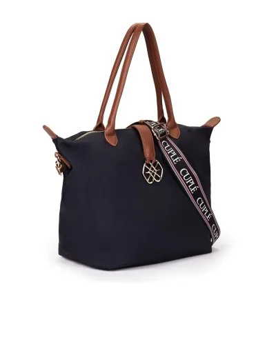 SHOPPER DE NYLON AZUL MARINO 2