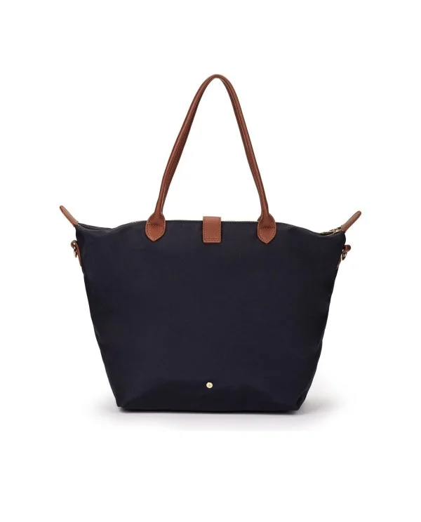 SHOPPER DE NYLON AZUL MARINO