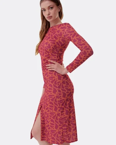 VESTIDO MIDI FRUNCIDO PUNTO... 2