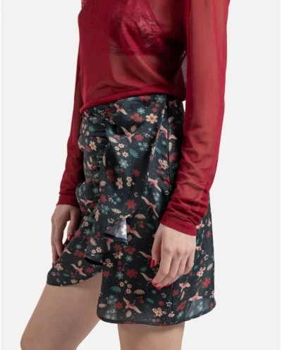 MINI FALDA VOLANTE SATEN... 2