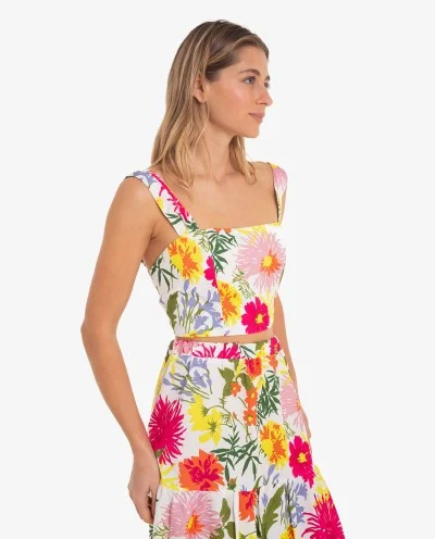 CROP TOP ESTAMPADO FLORES... 2