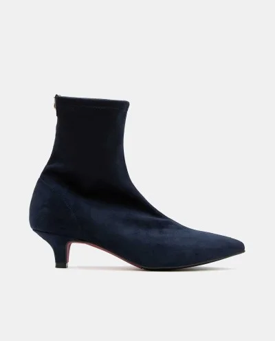 NAVY STRETCH ULTRASUEDE LOW...