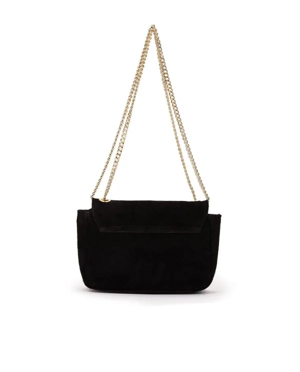 BANDOLERA DE SERRAJE NEGRO CON CADENA...