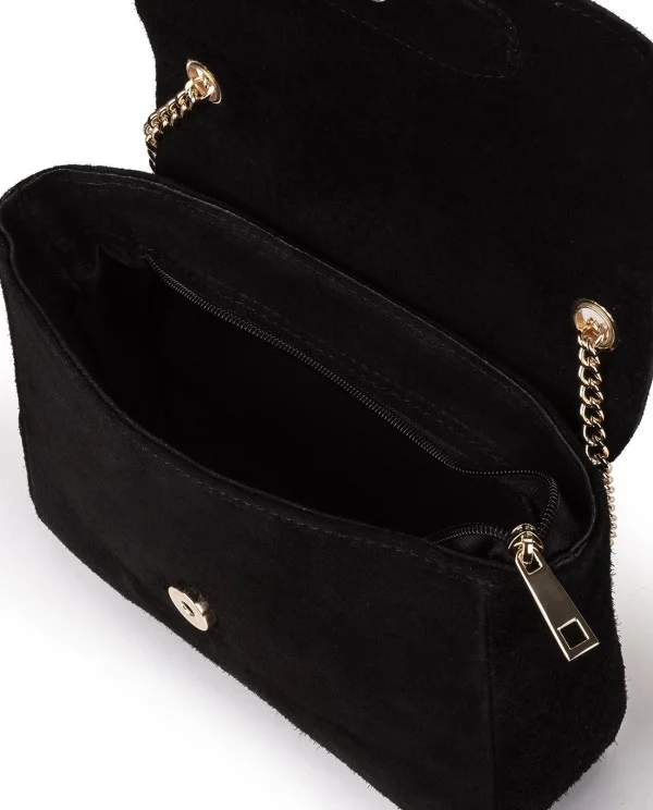 BANDOLERA DE SERRAJE NEGRO CON CADENA...