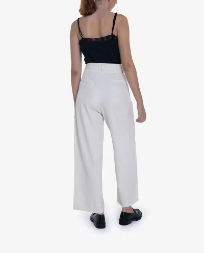 PANTALON RECTO CREP BEIG 2