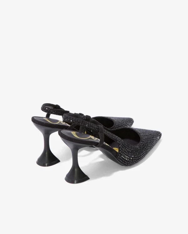 SALON DESTALONADO STRASS RASO NEGRO