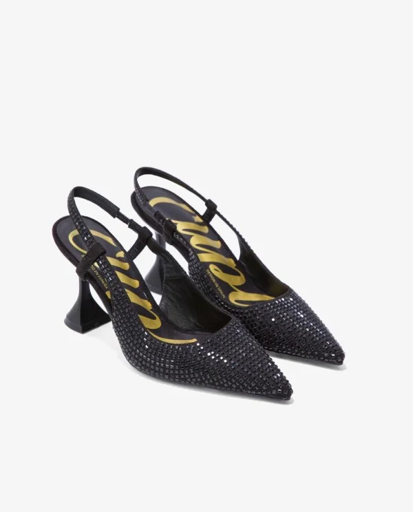 SALON DESTALONADO STRASS RASO NEGRO