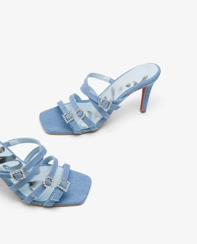 SANDALIA TIRAS VAQUERO AZUL 2