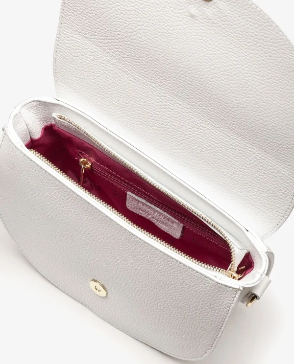 BANDOLERA LUNA PIEL BLANCO