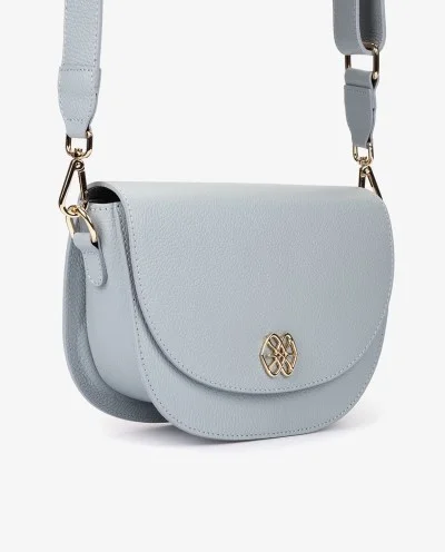 BANDOLERA LUNA PIEL CELESTE 2