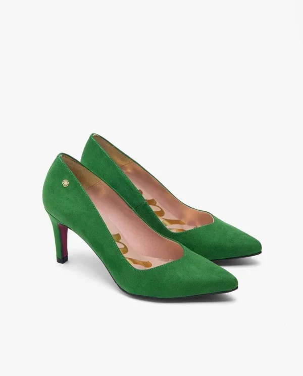 SALÓN VERDE DE ULTRASUEDE CON PUNTA...