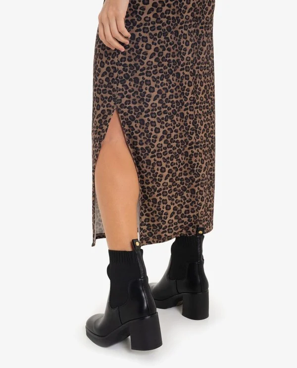 BOTÍN CALCETÍN TACÓN TECNOPIEL NEGRO