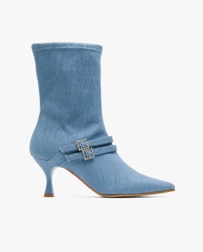 BOTIN HEBILLA VAQUERO AZUL 2