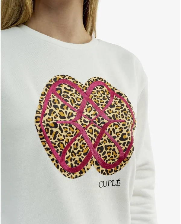 SUDADERA LOGO ANIMAL PRINT ALGODON...