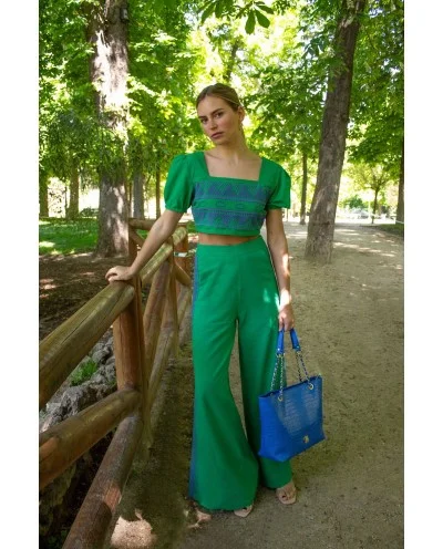 PANTALÓN PALAZZO VERDE... 2
