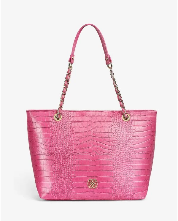 BOLSO SHOPPER PIEL EFECTO COCODRILO...