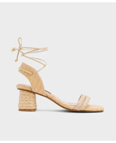 SANDALIA ZAHARA RAFIA BEIG 2