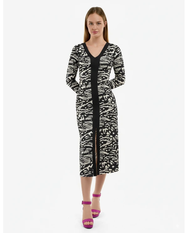 VESTIDO CENEFA PUNTO CEBRA