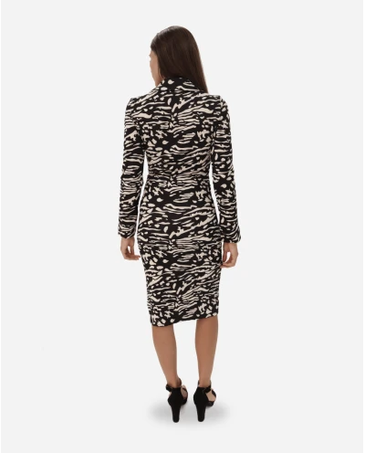 VESTIDO CAMISERO PUNTO CEBRA 2