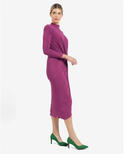 VESTIDO MIDI FUCSIA DE... 2