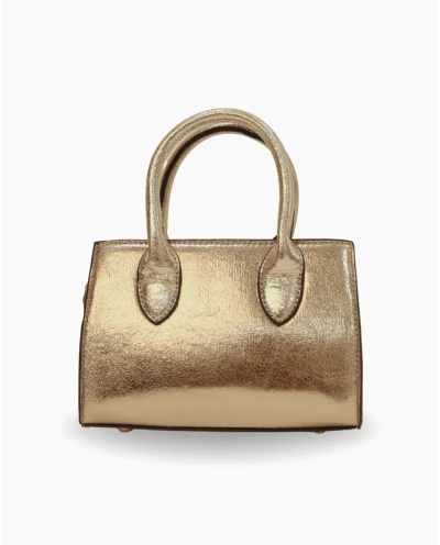 MINI BOLSO TECNOPIEL DORADO 2