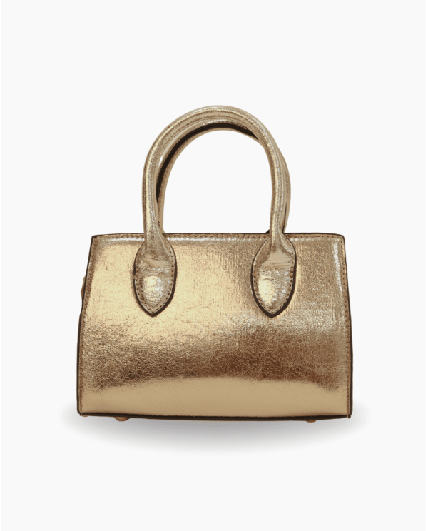 MINI BOLSO TECNOPIEL DORADO