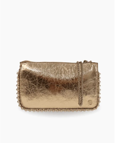 CARTERA PERLAS TECNOPIEL ORO